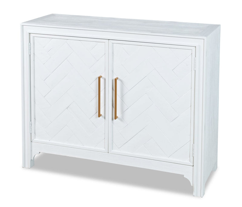 Keena 40\" Solid Wood Accent Cabinet - White