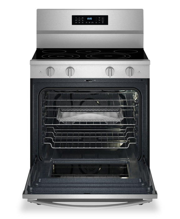 Whirlpool 30\" 5.3 Cu. Ft. Electric Range with No Preheat Air Fry - Fingerprint Resistant Stainless Steel - YWFES7030SZ
