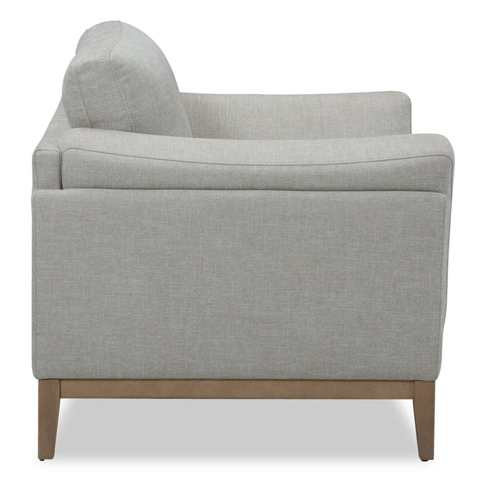Valley 44\" Fabric Chair with Rubberwood Base and Legs - Sand