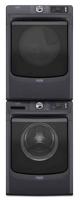 Maytag 5.8 Cu. Ft. Pet Pro Smart Front-Load Washer and 7.4 Cu. Ft. Electric Dryer - Midnight Steel