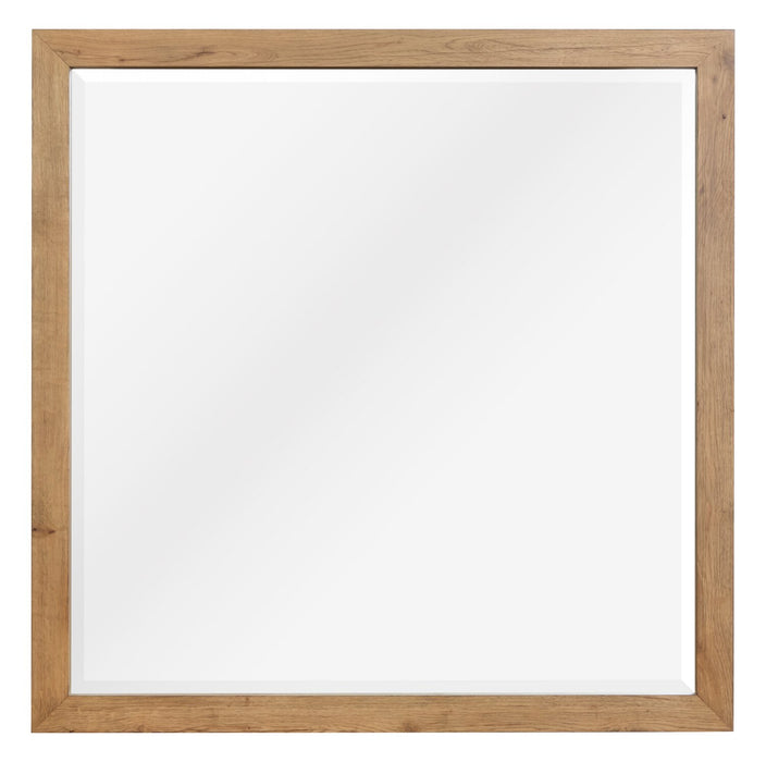 Henri 5pc Bedroom Set with Bed, Dresser & Mirror, Wood, Brown - King Size