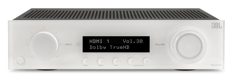 JBL MA510 5.2-Channel 8K AV Receiver - White (JBLMA510WHTAM)