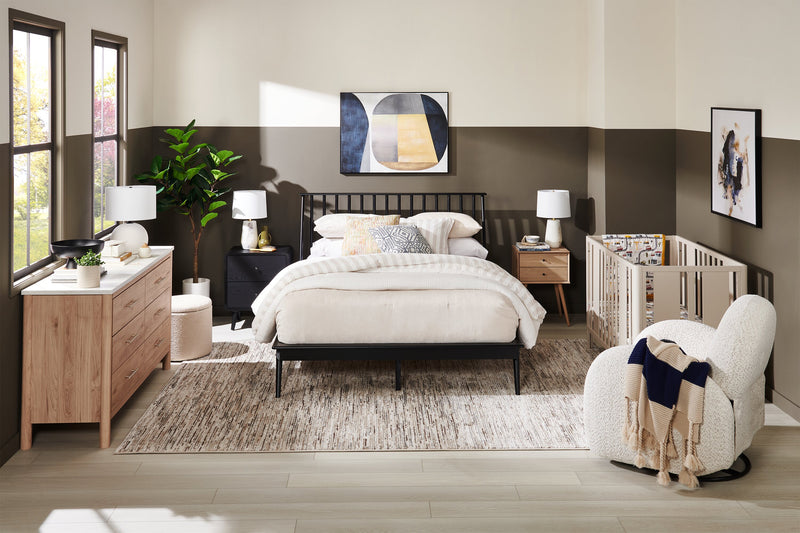 Skyler Baby Crib - Sharkey Grey