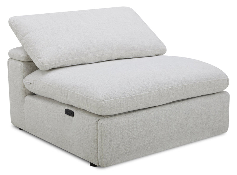 Sky Modular 6-Piece Fabric Power Reclining Sectional with Reclining Armless Chair - Nathan Wheat