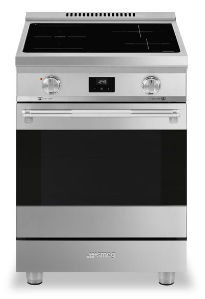 Smeg 2.8 Cu. Ft. Professional Induction Range - SPR24UIMX|Cuisinière professionnelle à induction Smeg de 2,8 pi3 - SPR24UIMX