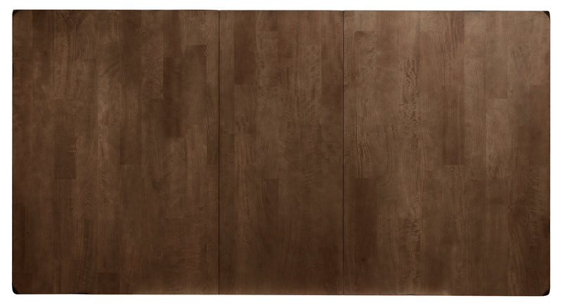 Talia 7pc Dining Set with Table & 6 Chairs, 60-78\"W Extension - Grey/Brown