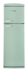 Unique Classic Retro 24\" 11 Cu Ft. Top Freezer Refrigerator – Summer Mint Green - UNQ-310L LG TM