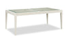 Vida Dining Table with Glass Inserts, 78\"W - Sand