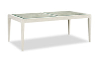 Vida Dining Table with Glass Inserts, 78