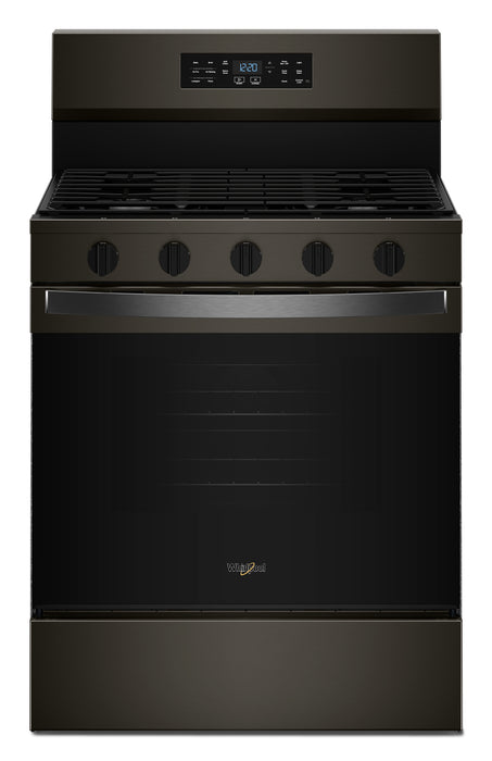 Whirlpool 5.0 Cu. Ft. Gas Range with Air Cooking – Black on Stainless - WFGS5730SV