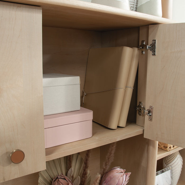 Whitaker Point 66.73\" Commercial Grade Hutch with Cabinet & Shelves - Natural Maple