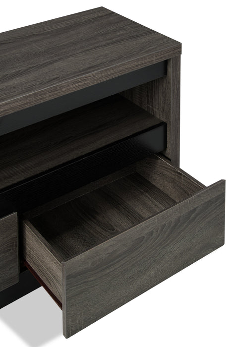 Walker 62\" TV Stand with Storage and Cable Management for TVs up to 70\"- Distressed Grey