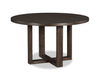 Zelda Dining Table with Pedestal Base, 52\"W Round - Espresso Brown