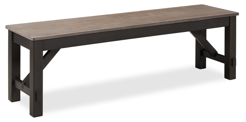 Zao Dining Bench, Melamine, 60\"W - Brown