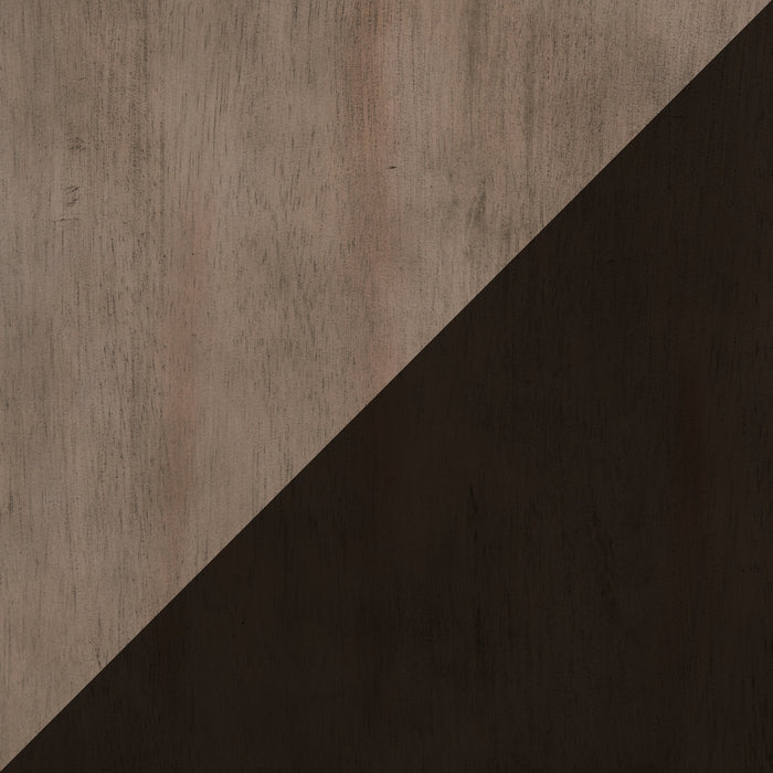 Zao 5pc Dining Set with Table & 4 Chairs, 66-94\"W Extension, Melamine - Brown