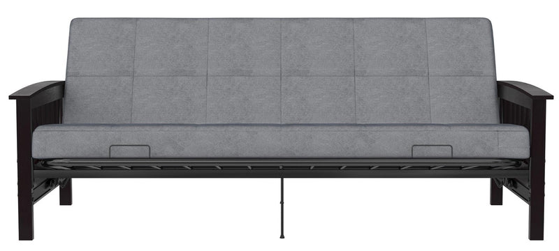 DHP Brixen Futon with Full Mattress Grey The Brick