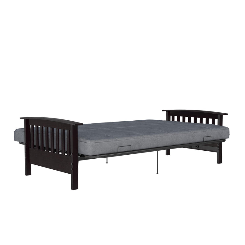 DHP Brixen Futon with Full Mattress Grey The Brick
