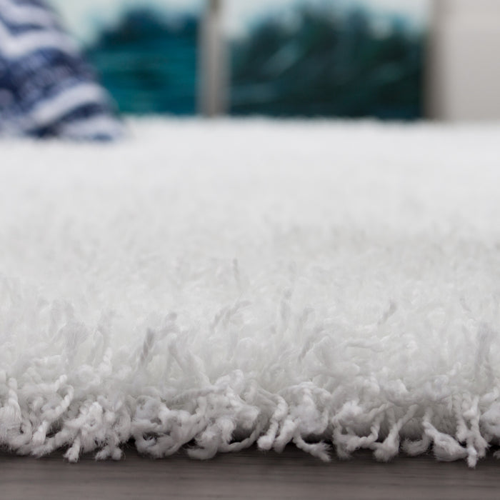 Victoria White Shag 3 x 5 Area Rug