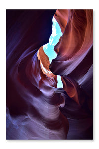 Amazing Antelope Canyon 16x24 Wall Art Frame And Fabric Panel