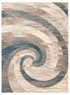 Korra Ivory / Blue 6'7\" x 9'6\" Area Rug