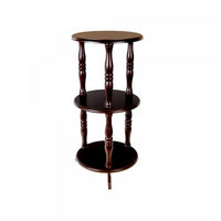 3 Tier Wooden Round Shelf Shelves