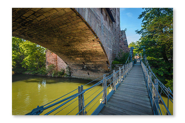 Bridges Of Nuremberg 28x42 Wall Art Frame And Fabric Panel