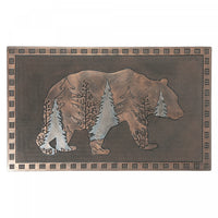 Rubber Evergreen Bear Floormat