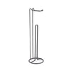 Round Toilet Paper Holder Stand 4 Rolls Black