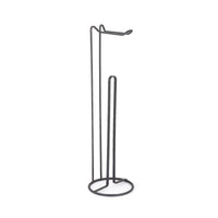 Round Toilet Paper Holder Stand 4 Rolls Black