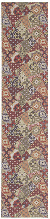 Bellezza Red / Green 2'2\" x 10'0\" Area Rug