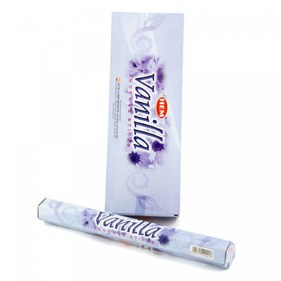 Hem Incense 20 Stick Vanilla - Set of 6 Incense Sticks|20 bâtons d’encens Hem à arôme de vanille - ensemble de 6 paquets de bâtons d’encens