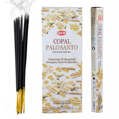 Hem Incense 20 Stick Copal Palo Santo - Set of 6 Incense Sticks|20 bâtons d’encens Hem à arôme « Copal Palo Santo » - ensemble de 6 paquets de bâtons d’encens