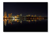 Picturesque Dark Cityscape 24x36 Wall Art Frame And Fabric Panel