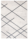 Damali Ivory/Blue Machine Washable Area Rug - 6'0\" x 9'0\"