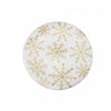 Foil Printed Snowflake Cotton Rope Placemat Gold - Set of 12