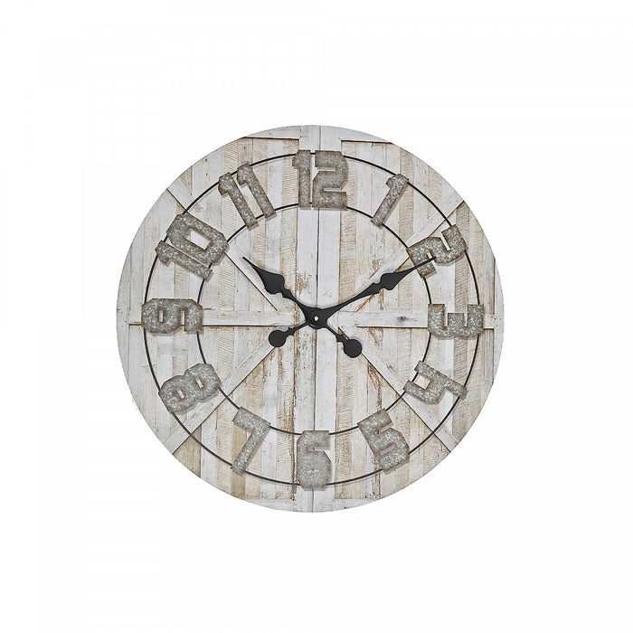 Round Wall Clock Barn Door