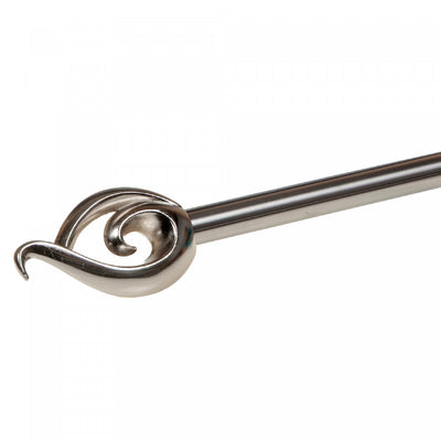 16/19mm Metal Drape Pole Set Orifice - Nickel|Ensemble de tringles à rideaux Orifice de 16 à 19 mm en métal - couleur nickel