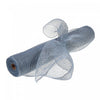 Mesh Ribbon Silver with Silver Stripes 21\"x10\" Crafts
