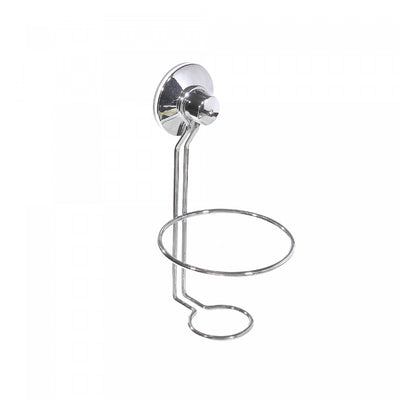 Chrome Suction Cup Hair Dryer Holder - Set of 2 Bath Accessories|Support à ventouse de couleur chromée pour sèche-cheveux - ensemble de 2 accessoires de salle de bain