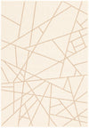 Sadie Abstract Champagne-Taupe Area Rug - 5'3