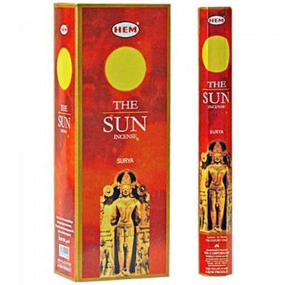 Hem Incense 20 Stick the Sun - Set of 6 Incense Sticks|20 bâtons d’encens Hem à arôme de soleil - ensemble de 6 paquets de bâtons d’encens