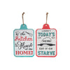 Hanging Metal Wall Sign Kitchen/menu - Set of 2 Wall Decor