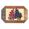 Plastic Placemat Octagon Fresh Grapes - Set of 12