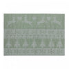 Vinyl Placemat Reindeer and Tree Green