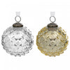 4\" Glass Acorn Ornament Gold Silver - Set of 4 Christmas Ornaments