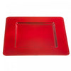Charger Plate Square Beaded Red 13 x 13 - Set of 2 Dinnerware