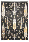 Pine Black Machine Washable Area Rug - 5'0\" x 7'0\"