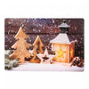 Plastic Placemat Winter Rustic Decor - Set of 12