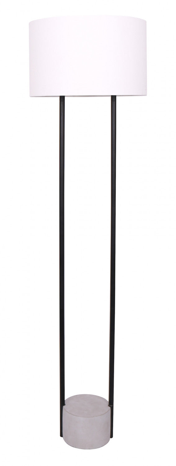 Concrete base clearance floor lamp