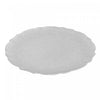 Round Serving Plate Textured Silver 13\" - Set of 6